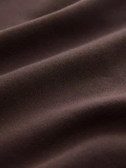 Marron - Polo coupe classique à manches courtes et liserés