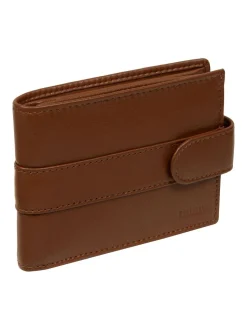 Marron - Portefeuille en cuir Cultured London « Leo »