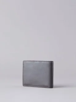 Marron - Portefeuille Lakeland en cuir surpiqûres en cuir à deux plis