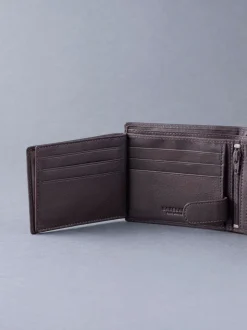 Marron - Portefeuille Lakeland Burneside en cuir