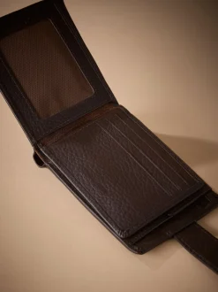 Marron - Portefeuille Signature en cuir d’une capacité supplémentaire