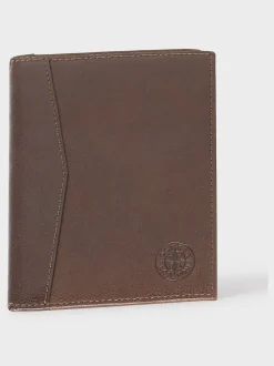 Marron - Porte-passeport en cuir Osprey London The Compass