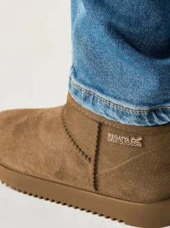 Marron - Regatta bottes imperméables doublées douillettes Risley Junior