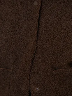 Marron - Threadbare Borg aviateur imitation peau de mouton