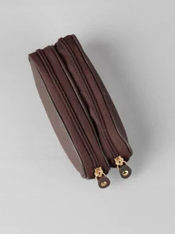 Marron - Étui Lakeland en cuir à deux verres