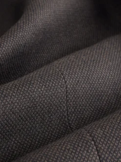 Marron - Veste de costume slim en laine Blend