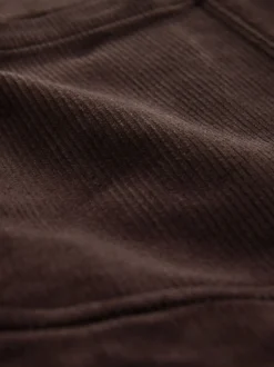 Marron - Veste de costume décontractée en velours côtelé