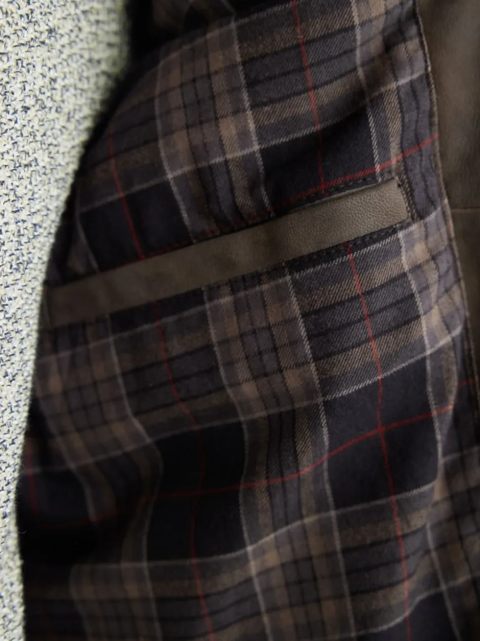 Marron - Veste motard Signature en cuir à quatre poches