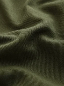 Marron - Veste-chemise à poche à ourlet