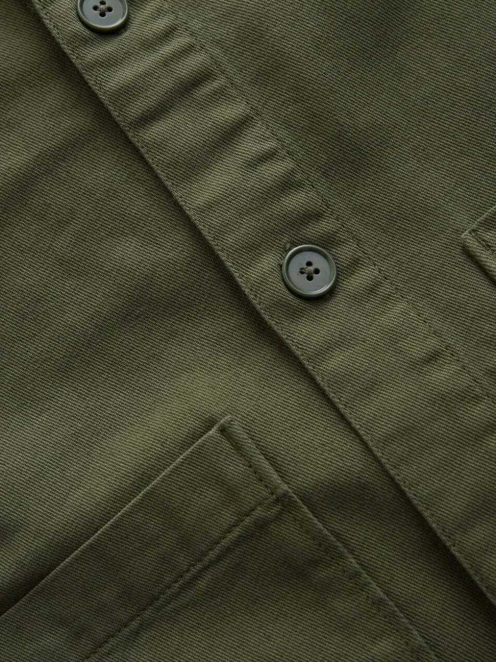 Marron - Veste-chemise à poche à ourlet