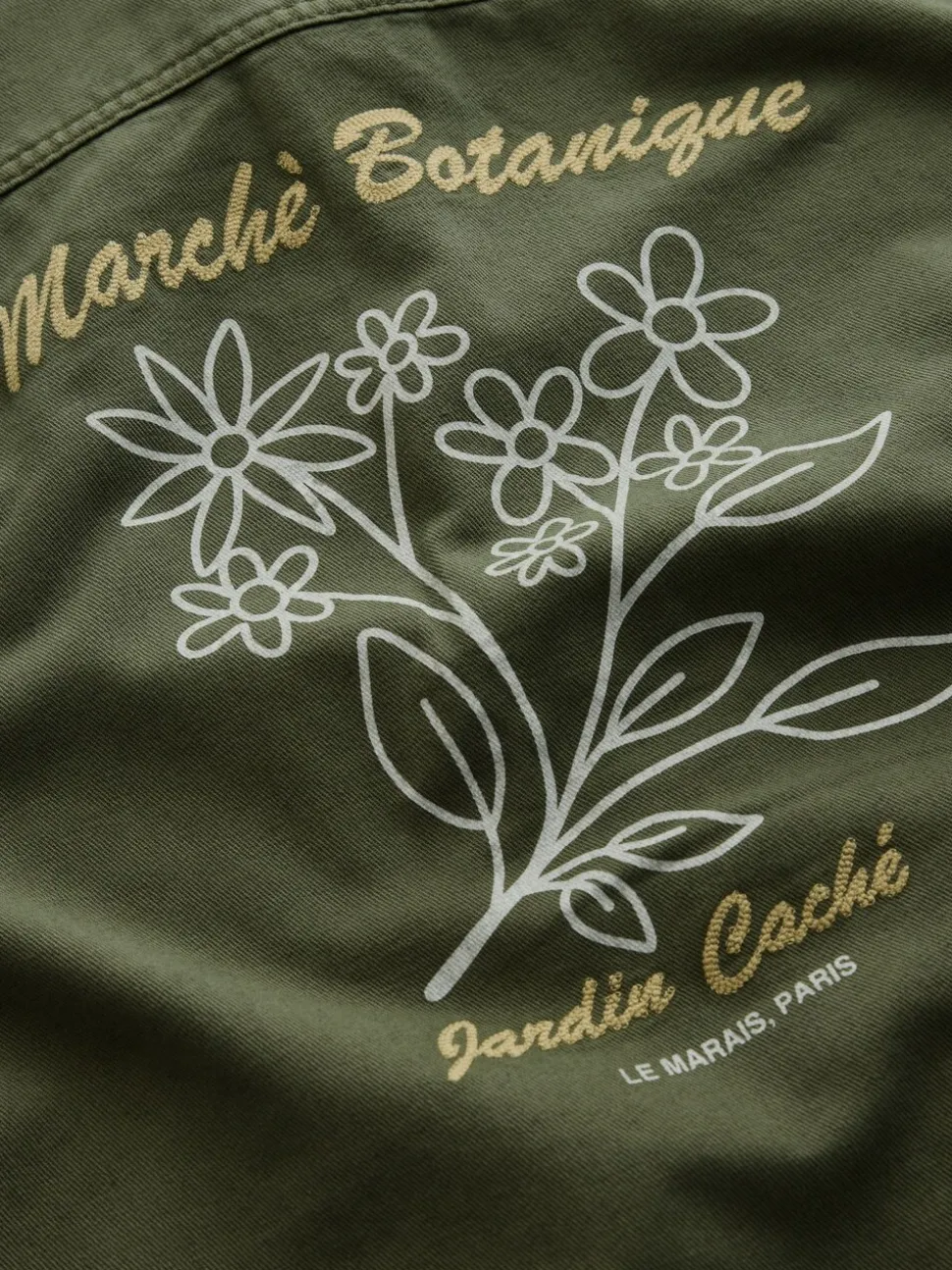 Marron - Veste-chemise à poche à ourlet