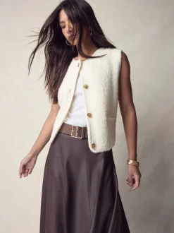 Marron café - Large ceinture en cuir N. Premium Made In Italy