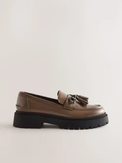 Marron café - Mocassins à glands à plateforme épaisse Forever Comfort