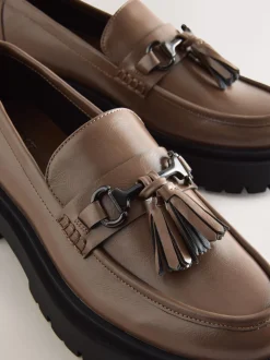 Marron café - Mocassins à glands à plateforme épaisse Forever Comfort