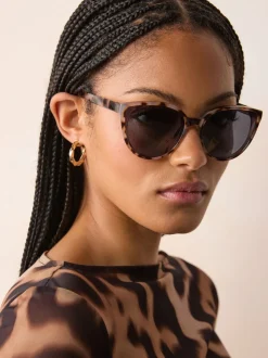 Marron écaille de tortue - Lunettes de soleil pour les yeux de chat