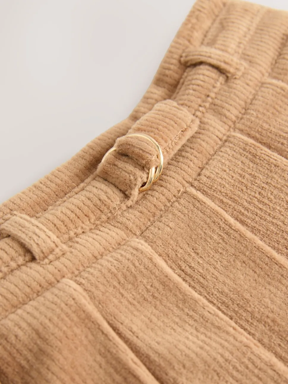 Marron chameau - Jupe en velours côtelé (3-16ans)