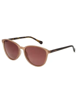 Marron chameau/écaille de tortue - Ted Baker Lunettes de soleil classiques pour les yeux ronds