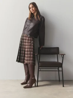 Marron chocolat - Bottes à talons Forever Comfort® à talons hauts avec finitions matérielles