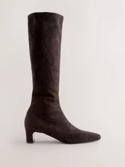 Marron chocolat - Bottes chaussettes Forever Comfort® à bout ciselé