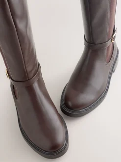 Marron chocolat - Bottes d’équitation Forever Comfort® à boucle