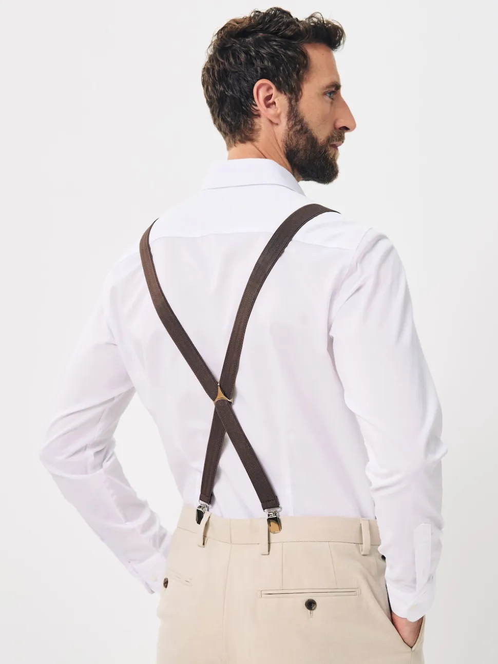 Marron chocolat - Bretelles fines