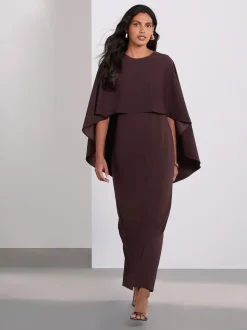 Marron chocolat - Cape Robe longue