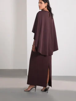 Marron chocolat - Cape Robe longue