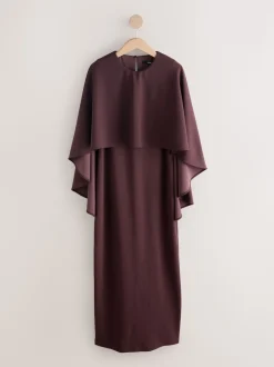 Marron chocolat - Cape Robe longue