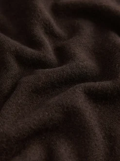 Marron chocolat - Cardigan ultra-doux à col en V avec poches