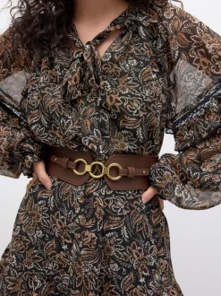 Marron chocolat - Ceinture corset large