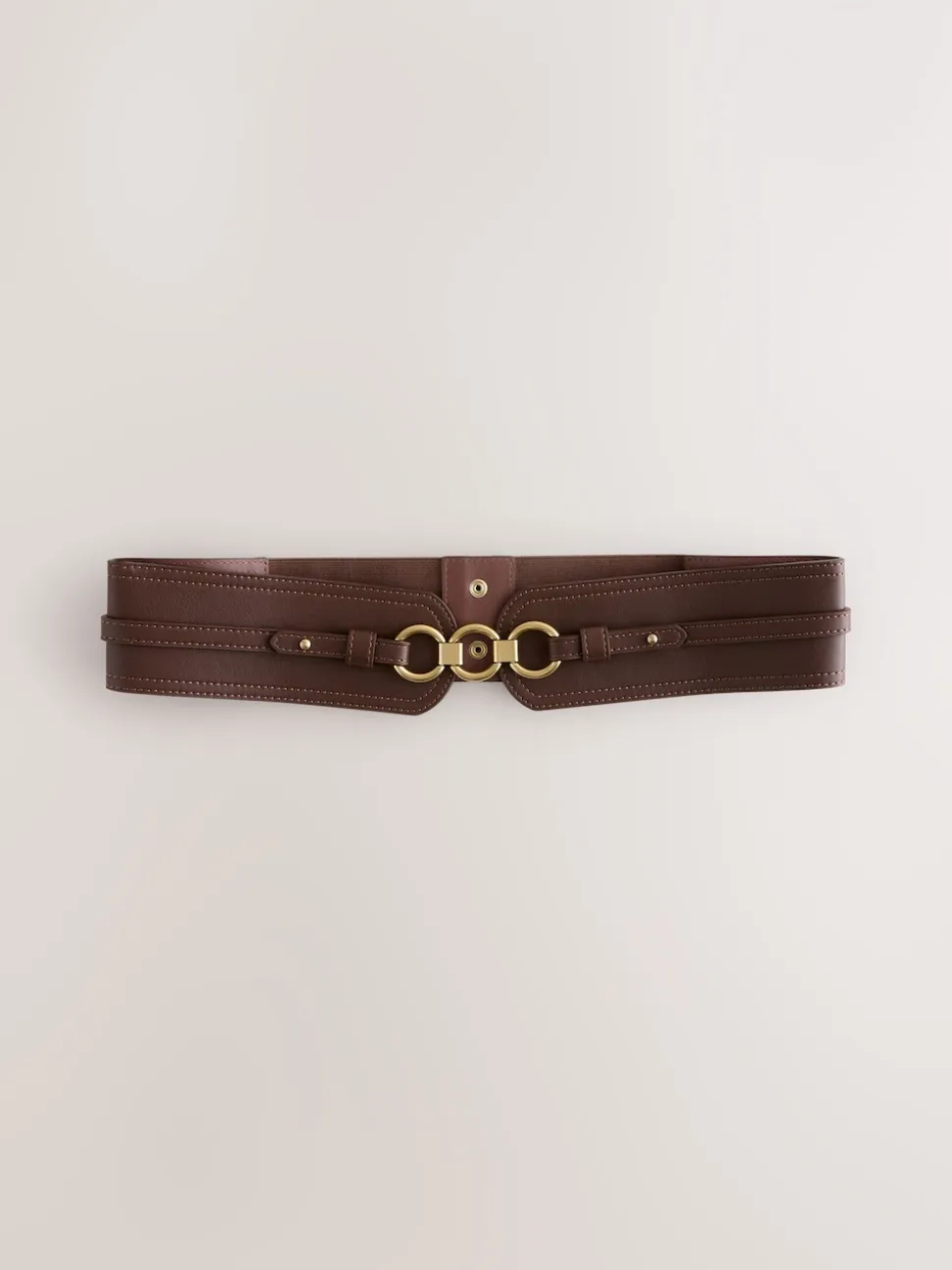 Marron chocolat - Ceinture corset large