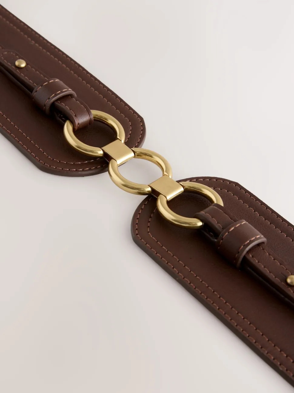 Marron chocolat - Ceinture corset large