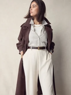 Marron chocolat - Ceinture N. Premium Made In Italie en Cuir