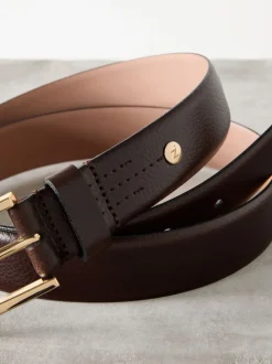 Marron chocolat - Ceinture N. Premium Made In Italie en Cuir