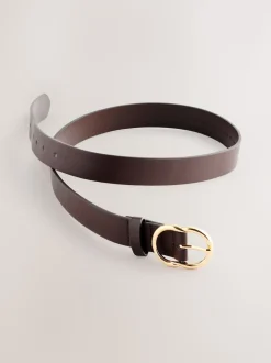 Marron chocolat - Ceinture régulière en PU