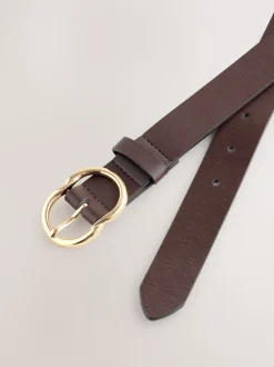 Marron chocolat - Ceinture régulière en PU