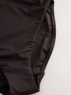 Marron chocolat - DD Maillot de bain coupe ventrale Col dégagé