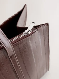 Marron chocolat - Fourre-tout structuré