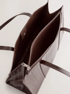 Marron chocolat - Fourre-tout structuré