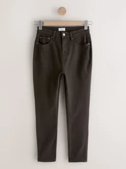 Marron chocolat - Jeans skinny taille mi-haute Hourglass