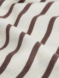 Marron chocolat - Jupe colonne d’été avec lin