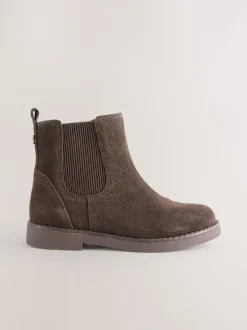 Marron chocolat - Leather Chelsea Boots