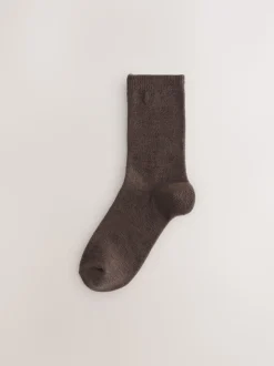 Marron chocolat - Lot de 2 paires de chaussettes en polaire thermique