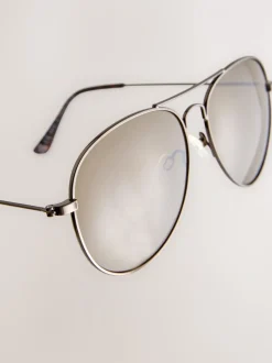 Marron chocolat - Lunettes de soleil aviateur classiques