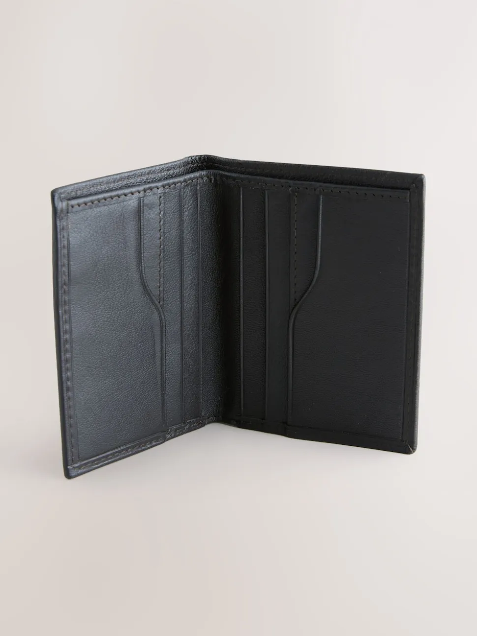 Marron chocolat - Mini portefeuille porte-cartes à deux volets