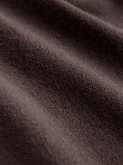 Marron chocolat - Pantalon de Joggings compact et confortable à Jambe large à liserés