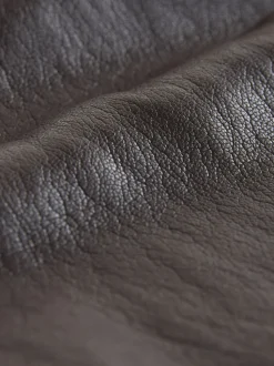 Marron chocolat - Pantalon Regular en similicuir à jambe large