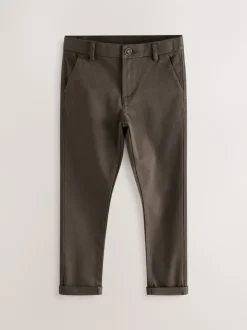 Marron chocolat - Pantalon chino extensible (3-17ans)