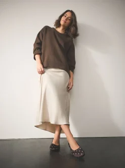 Marron chocolat à pois - Ballerines Forever Comfort® à bout rond