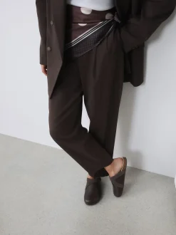 Marron chocolat - Sabots Forever Comfort en cuir propre avec semelle plantaire